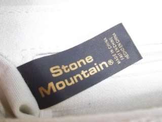 STONE MOUNTAIN Small White Straw and Leather Summer Shoulder Bag 