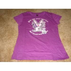  Juniors Womens Tee Shirts Size XXL (19) Bunny, Color 