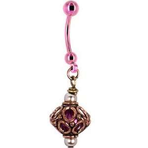    Handcrafted Austrian Crystal Exotic Flair Belly Ring Jewelry