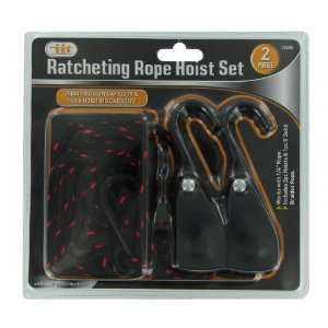  ITT Ratcheting Rope Hoist Set 2 Piece