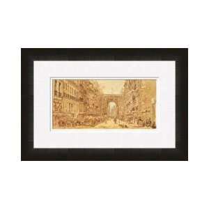  The Faubourg And The Porte Saintdenis 1801 Framed Giclee 