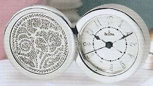 Bulova InsigniaTravel Alarm Clock B6876  