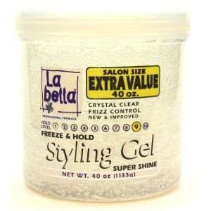 La Bella Gel Style 38 oz. + 2 oz. Freeze & Hold (White) (3 Pack) with 
