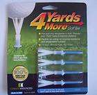 NEW 4 Yards More Plastic Golf Tees 4 Durable 3 1/4 Tee