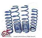   4pcs Lower Springs Blue(Front and Rear) Ford Mustang 05 06 07 08 09
