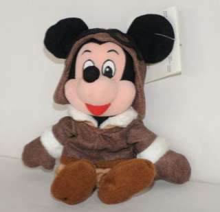   Plush Mickey Mouse NWT Stuffed Animal Toy Aviator Hat Goggles  
