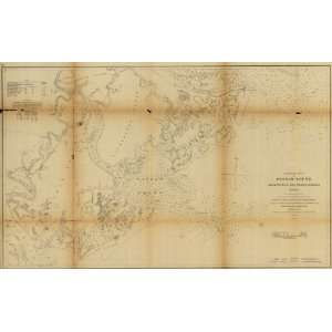  1864 Civil War map of Wassaw Sound, Georgia