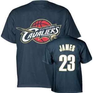 Lebron James Cavaliers NBA Player Navy T Shirt