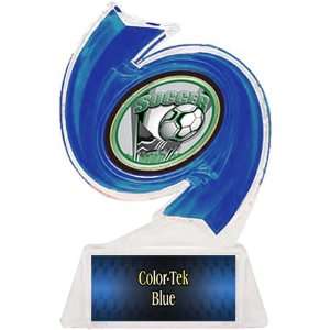  Soccer Hurricane Ice 6 Trophy BLUE TROPHY/BLUE TEK PLATE 