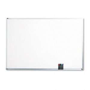 QUARTET Magnetic Dry Erase Board, Porcelain, 72 x 48, White, Aluminum 