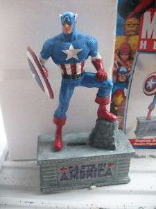Captain America Bank Resin Hand Painted detail  