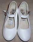 Toddler Girls White Flamencos Dress Shoes   Size 26 or US 9.5