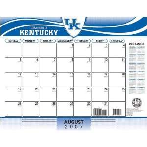 Kentucky Wildcats 2007   2008 22x17 Academic Desk Calendar  