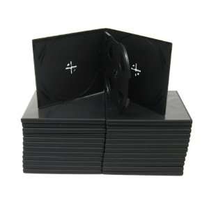  25 CD Jewel Boxes 10.4mm Thick Quad Disc Cases   4 7/8 x 