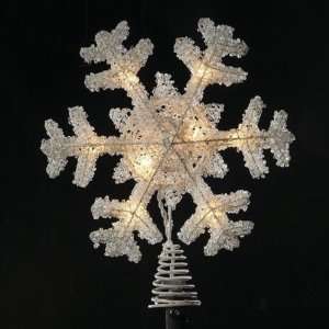    12 10 light Ice Crystal Snowflake Treetop 