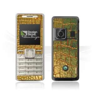  Design Skins for Sony Ericsson K200i   Gold Snake Design 