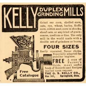   Duplex Grinding Mills Farm Machine   Original Print Ad