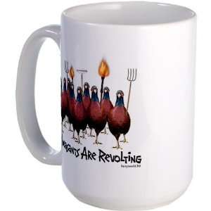  Pheasants1 Funny Large Mug by 