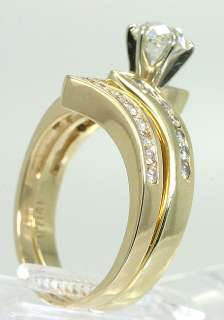 20CT ANTIQUE ROUND BRILLIANT DIAMOND 14K YELLOW GOLD ENGAGEMENT RING 