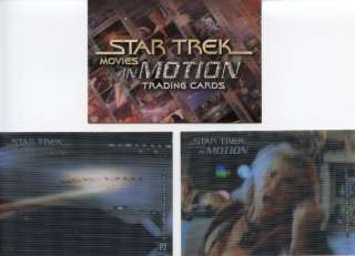 Star Trek Movies in Motion 3 CARD PROMO SET promos  