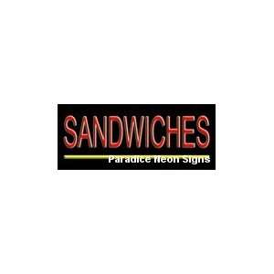  Sandwiches Neon Sign 10 x 24