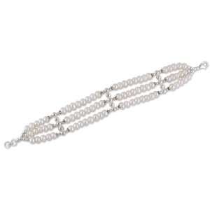  Pearl wristband bracelet, Jewels of India Jewelry