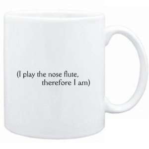 Mug White  i play the Nose Flute, therefore I am  Instruments 
