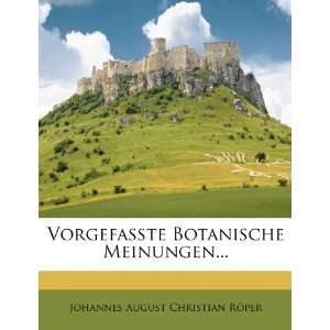   Edition) (9781278597614) Johannes August Christian Röper Books