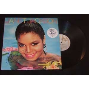 Janet Jackson Debut Album   Hand Signed Autographed Lp 