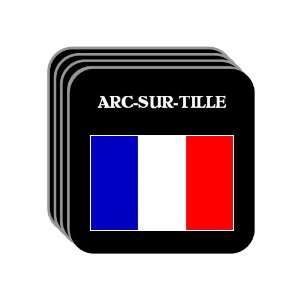  France   ARC SUR TILLE Set of 4 Mini Mousepad Coasters 