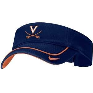  Nike Virginia Cavaliers Navy Blue Swoosh Visor Sports 