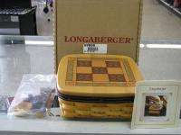 2001 Longaberger Fathers Day Tic Tac Toe Basket Set  