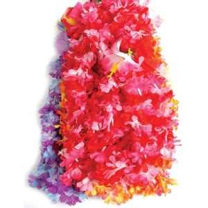  12  Ruffle and Hibiscus Flower leis  LUAU party time 