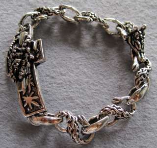 Alloy Metal Dragon Foot Head Beads Bracelet  