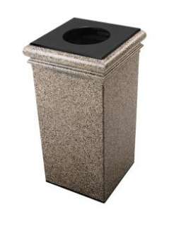 30 Gallon StoneTec Indoor Outdoor Decorative Trash Can  