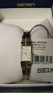 Seiko Womens Dress Two Tone Watch #SZZC40 New   