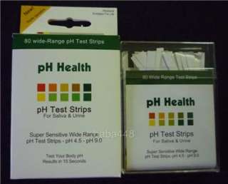 alkaline pH Test Strips for body level Urine & Saliva  