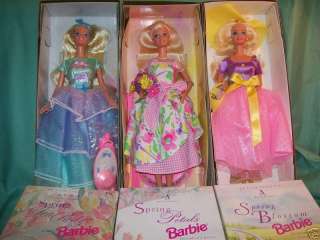 Avon Spring Tea Party Barbie I, II, & III Series  