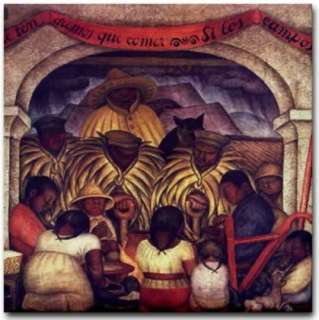 Mexican Artist Diego Rivera Mural Painting Reproduction   Revolution