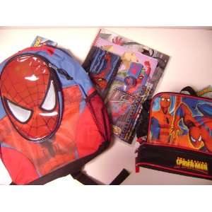  Spiderman Backpack with Bonus 13 Spiderman Themed School 