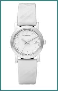 New AUTHENTIC BURBERRY WOMENS Watch bu1797 Leather Ch  