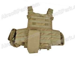 1000D Airsoft US Navy Seals Tactical Molle Vest Tan  