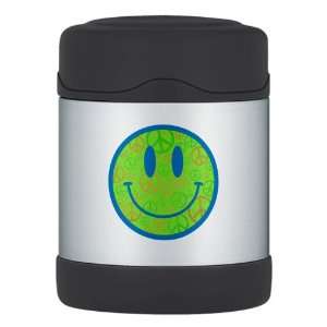  Thermos Food Jar Smiley Face With Peace Symbols 