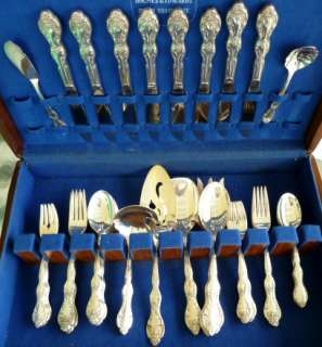 48 Piece Set+ Servers  Rogers BEVERLY MANOR 1964 Fancy Floral  