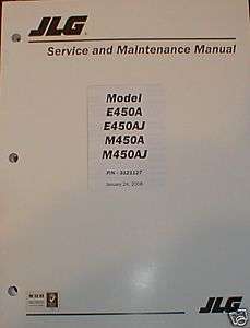 JLG E450A E450AJ M450A M450AJ Manlift Service Manual  
