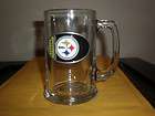 PITTSBURGH STEELERS GLASS BEER STEIN NEW NO BOX