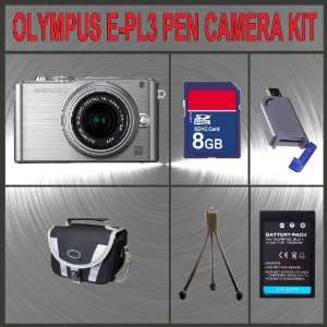  Olympus PEN E PL3 Digital Camera (Silver) W/14 42mm Lens 