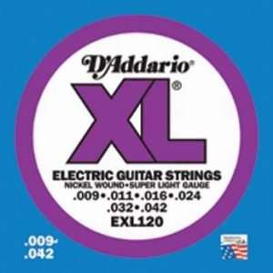   Guitar Strings EXL120   Super Light Gauge Musical Instruments