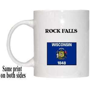    US State Flag   ROCK FALLS, Wisconsin (WI) Mug 