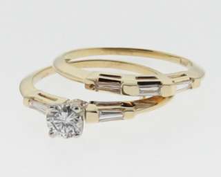  14k Yellow Gold 1/2ct Genuine Diamonds Wedding Ring & Band  